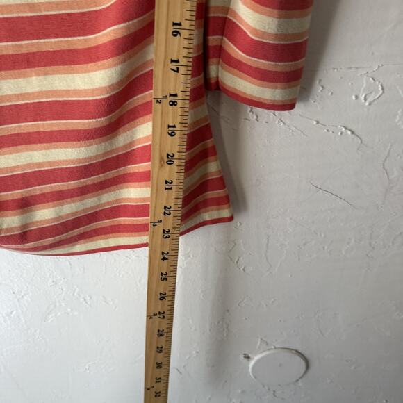 Christopher Fischer Y2k Sweater Women Medium Striped Silk Stretch Pullover Retro - Picture 5 of 7